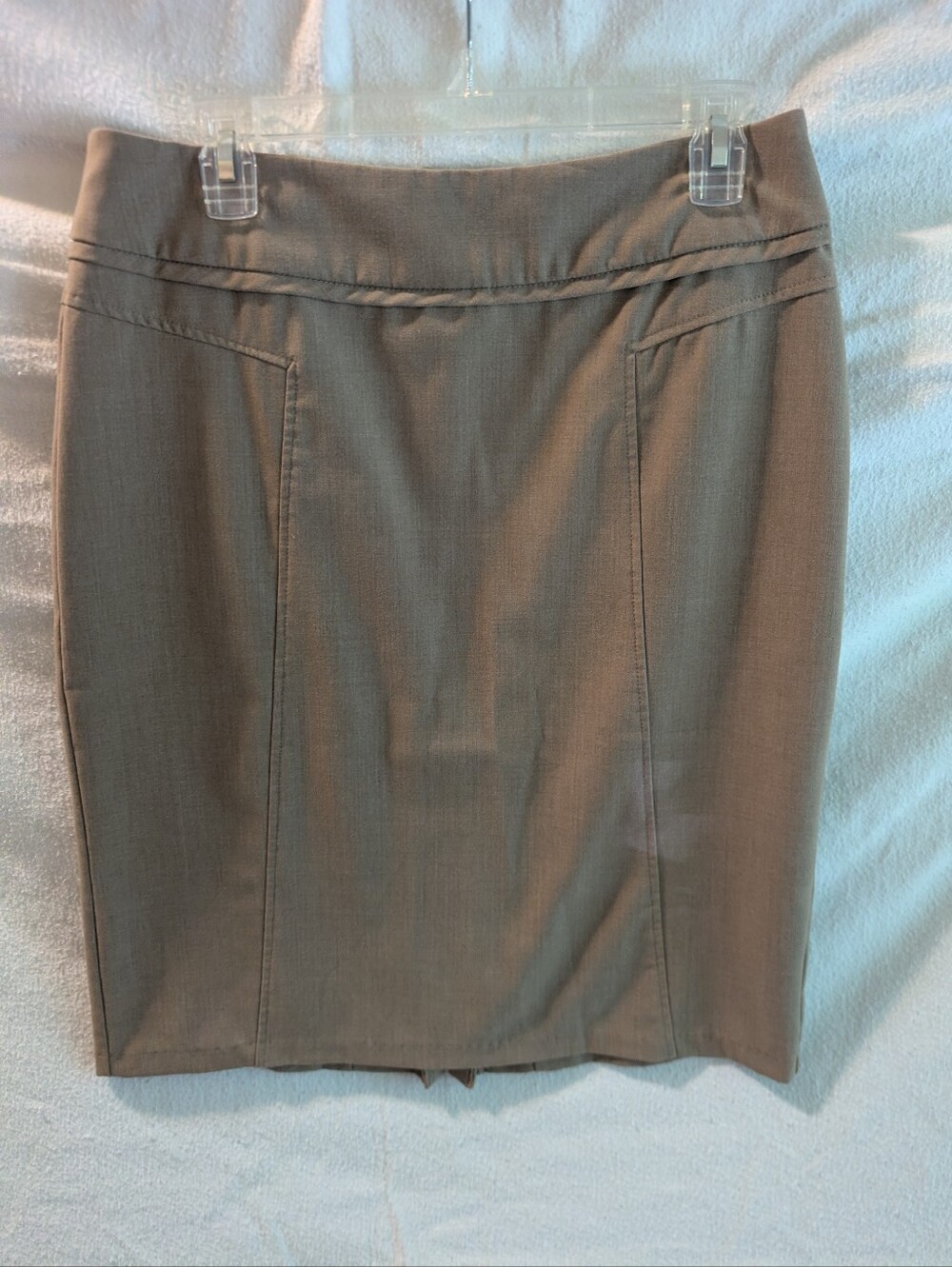 New York & Company Taupe Pencil Skirt